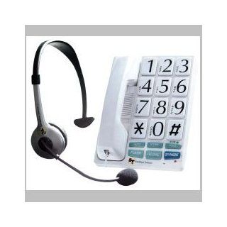Southern Telecom DP300 Big Button Phone (White)  Electronics