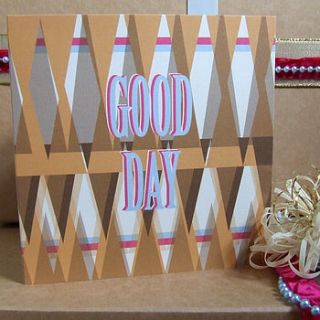 'good day' greetings card by start today illustrations