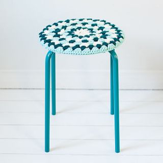 crocheted stool cover by eka