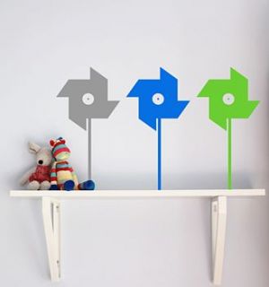 children's windmill wall stickers by little chip