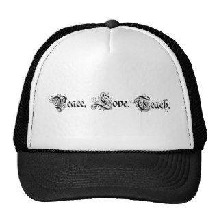 Peace Love Teach Mesh Hat