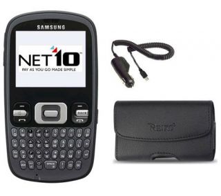Samsung R355C Net 10 Prepaid Cell Phone w/ 300 Min & Accessories —