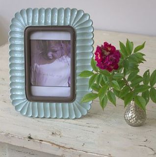 mint green vintage styled photo frame by ella james