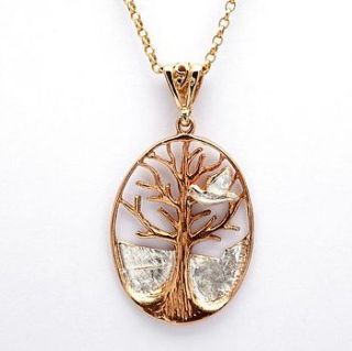 tree of life with dove pendant by simon kemp jewellers