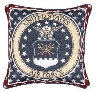 U.S. Air Force Insignia Theme Decorative Throw Pillow 12" x 12"  