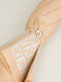 Fendi Vintage Monogram Trim Umbrella