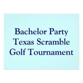 Golfer Golf Golfing  bachelor party. Invitations