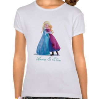 Anna and Elsa Hugging Tee Shirt