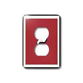 lsp_33694_6 777images Popular Sports Colors and Numbers   Number 2 in white trimmed in black on Crimson red background. Outer trim in white and black.   Light Switch Covers   2 plug outlet cover   Electrical Outlet Covers  