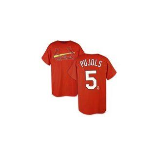 St. Louis Cardinals Name and Number T Shirt #5 Albert Pujols (Adult XX Large)  Sports & Outdoors