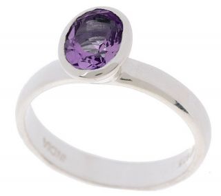 Choice of Sterling Bezel Set Oval Gemstone Rings —