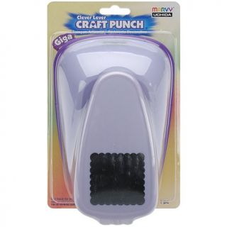 Clever Lever Giga Craft Punch 2 7/8 To 3 Shapes   Scalloped Square