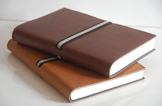 retro leather journal by oh so cherished