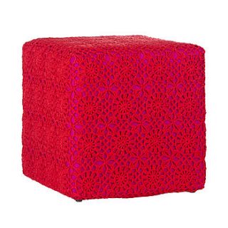 crochet cube cover by out there interiors