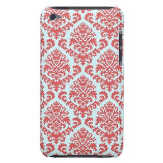 BILTMORE DAMASK in LIGHT RED and PALE BLUE Case Mate iPod Touch Case