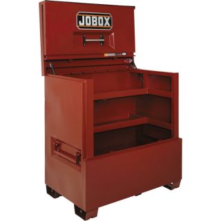 Jobox 48in. Piano Lid Box — Site-Vault Security System, 38 Cu. Ft., 48in.W x 31in.D x 50in.H, Model# 1-681990  Jobsite Boxes