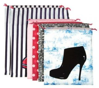 Jill Martin Second Edition Set of 6 Drawstring Shoe Bags —