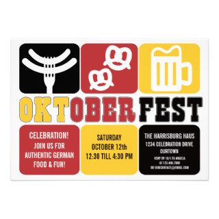 Fun Oktoberfest Party Invitations