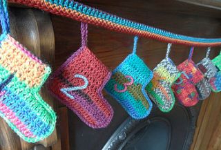 crochet socks advent calendar by zac and ily
