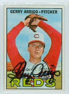 Gerry Arrigo AUTO 1967 Topps Reds SEMI HI NUMBER   PSA Pre Certified Auction Lot Sports Collectibles