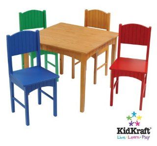 Nantucket Table 4 Primary Chairs P.Number 26121   Childrens Furniture Sets