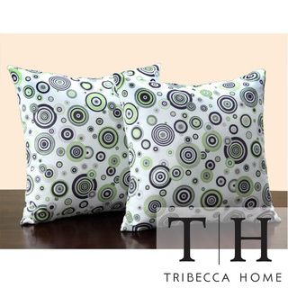 Tribecca Home Bubble Print 18 inch Throw Pillows (Set of 2) Tribecca Home Throw Pillows
