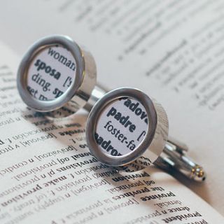 italian dictionary definition cufflinks by milly's cottage