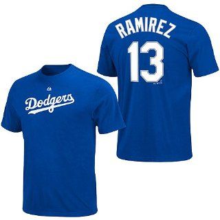Hanley Ramirez Los Angeles Dodgers Majestic Player Name and Number T Shirt  Hanley Ramirez  Sports & Outdoors