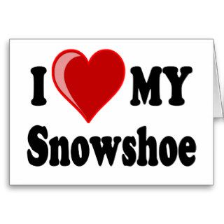 I Love (Heart) My Snowshoe Cat Card