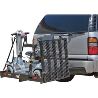 Rage Powersports Hitch-Mounted Folding Cargo Carrier with Ramp — 500-Lb. Capacity, Model# SC500  Receiver Hitch Cargo Carriers