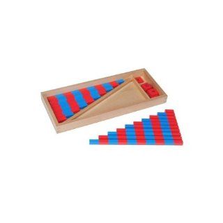 Montessori Small Number Numerical Rods with Number Tiles Toys & Games