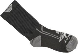 FLY CREW SOCK BLK/GRY L/X, FLY Part Number 350 0260L WPS, Stock photo   actual parts may vary. Automotive
