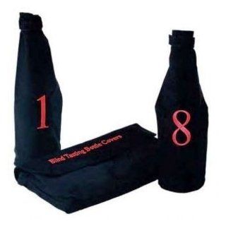 Professional Model Blind Wine Tasting Kit with Pouch, 8 Numbers Kitchen & Dining