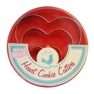 set of heart cookie cutters by harmony at home children's eco boutique