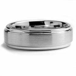 Oliveti Cobalt Chrome Men's Comfort Fit Band (7 mm) Oliveti Men's Rings