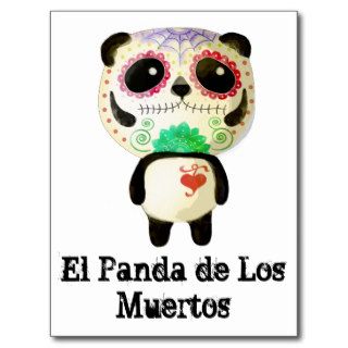 El Panda de Los Muertos Postcard