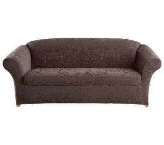 Sure Fit Stretch Jacquard Damask 2 pc. Sofa Furniture Cover —