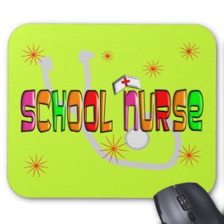 School Nurse Gifts & T Shirts Mouse Pads