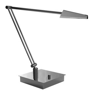 Mondoluz 'Ronin' 1 light Chromium Double Arm Table Lamp Mondoluz Table Lamps
