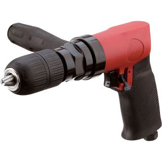  Air Drill — 1/2in. Chuck, 700 RPM, 4 CFM, Reversible, Keyless  Air Drills