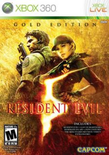 Xbox 360   Resident Evil 5 Gold Edition Capcom Action Adventure
