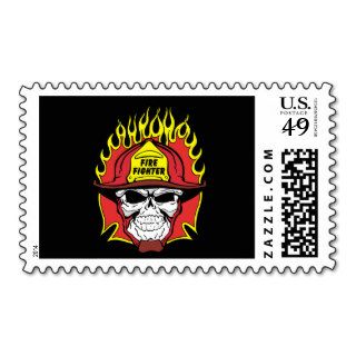 Firefighter Skull Stamps