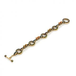 Heidi Daus "Simply Stated" Crystal Accented Link Bracelet