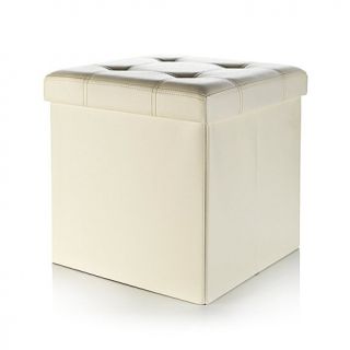 Folding Storage Ottoman with Removable Lid