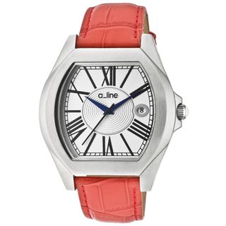 A Line Women's 'Adore' Red Genuine Leather Watch a line Women's A Line Watches