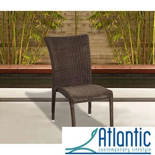 Atlantic Catania Wicker Stacking Chair (Set of 4) Atlantic Dining Chairs