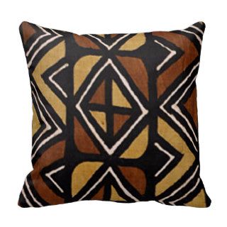 Kenyan Mud Cloth Pattern #2 Pillow