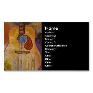 Acoustic Guitar Business Card