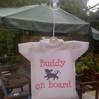 personalised 'pet on board' sign by loving luxuries