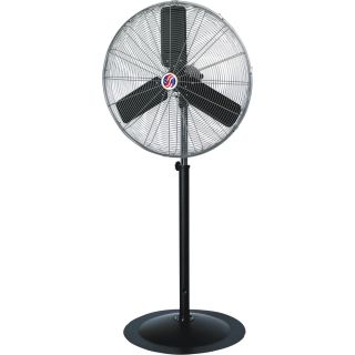 Q Standard Industrial Pedestal Fan — 30in., 1/3 HP, 8000 CFM, Model# 10301  Pedestal Fans